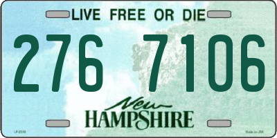NH license plate 2767106