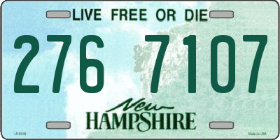 NH license plate 2767107