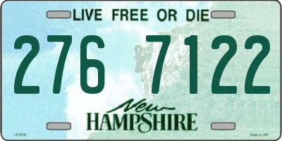 NH license plate 2767122