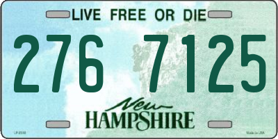 NH license plate 2767125