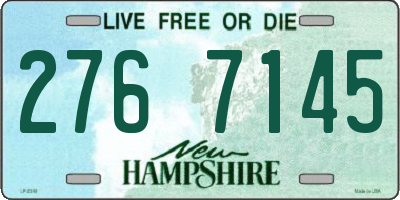 NH license plate 2767145