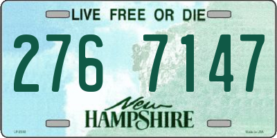 NH license plate 2767147