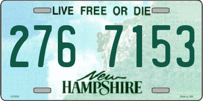 NH license plate 2767153