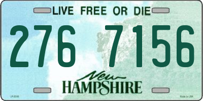 NH license plate 2767156