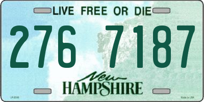 NH license plate 2767187