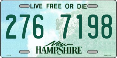 NH license plate 2767198