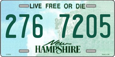 NH license plate 2767205