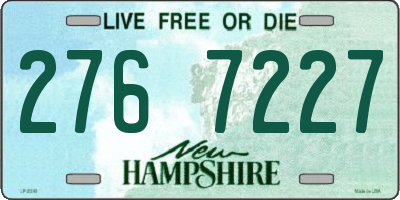 NH license plate 2767227