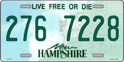 NH license plate 2767228