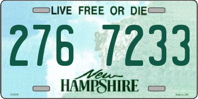 NH license plate 2767233