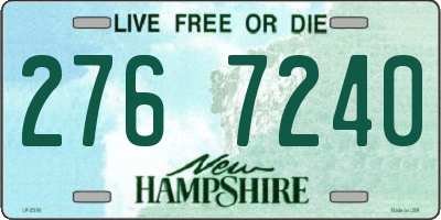 NH license plate 2767240