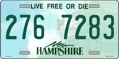 NH license plate 2767283