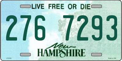 NH license plate 2767293