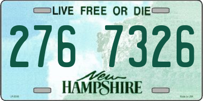 NH license plate 2767326