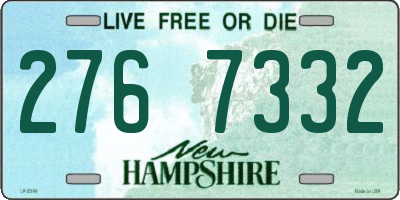 NH license plate 2767332