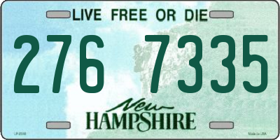 NH license plate 2767335