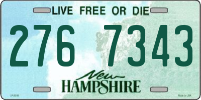 NH license plate 2767343
