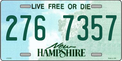 NH license plate 2767357