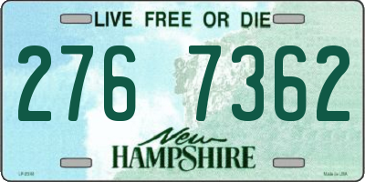 NH license plate 2767362