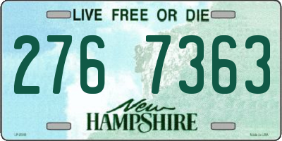NH license plate 2767363