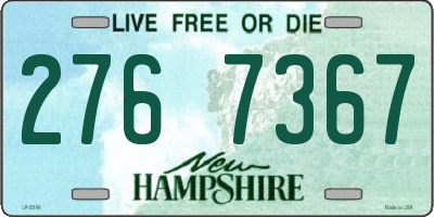 NH license plate 2767367