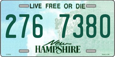NH license plate 2767380