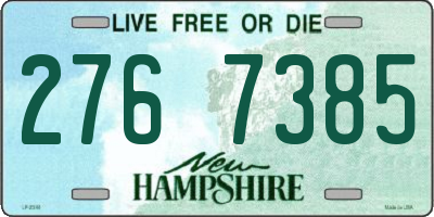 NH license plate 2767385