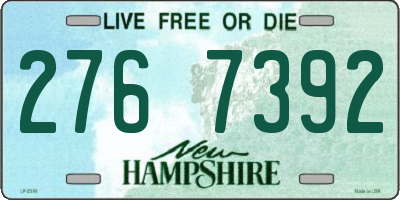 NH license plate 2767392