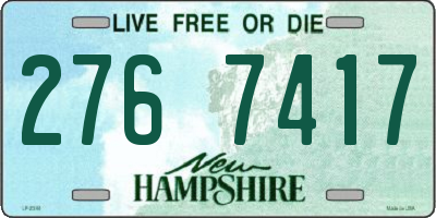 NH license plate 2767417