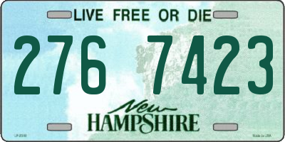 NH license plate 2767423