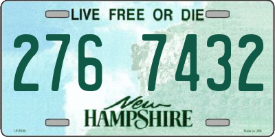 NH license plate 2767432