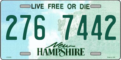 NH license plate 2767442