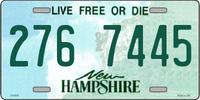 NH license plate 2767445