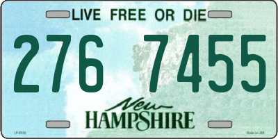 NH license plate 2767455