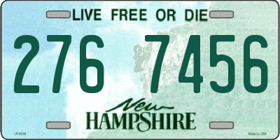 NH license plate 2767456