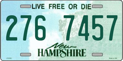 NH license plate 2767457