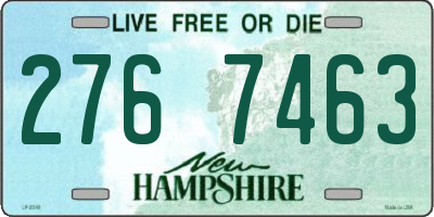 NH license plate 2767463
