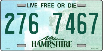 NH license plate 2767467