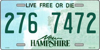 NH license plate 2767472