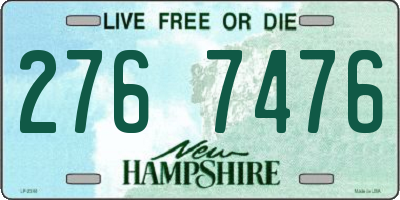 NH license plate 2767476