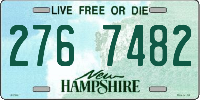 NH license plate 2767482