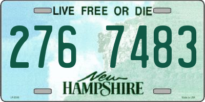 NH license plate 2767483