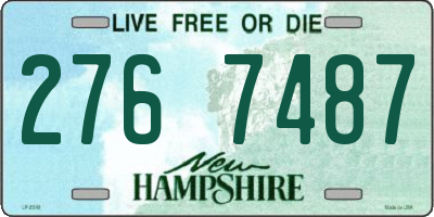 NH license plate 2767487