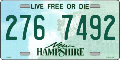 NH license plate 2767492