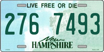 NH license plate 2767493