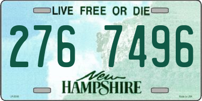 NH license plate 2767496