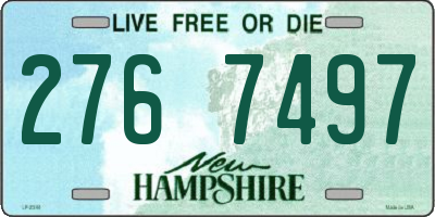 NH license plate 2767497