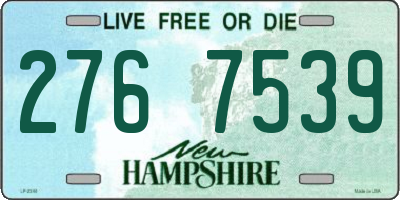 NH license plate 2767539