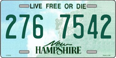 NH license plate 2767542