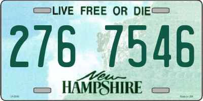 NH license plate 2767546